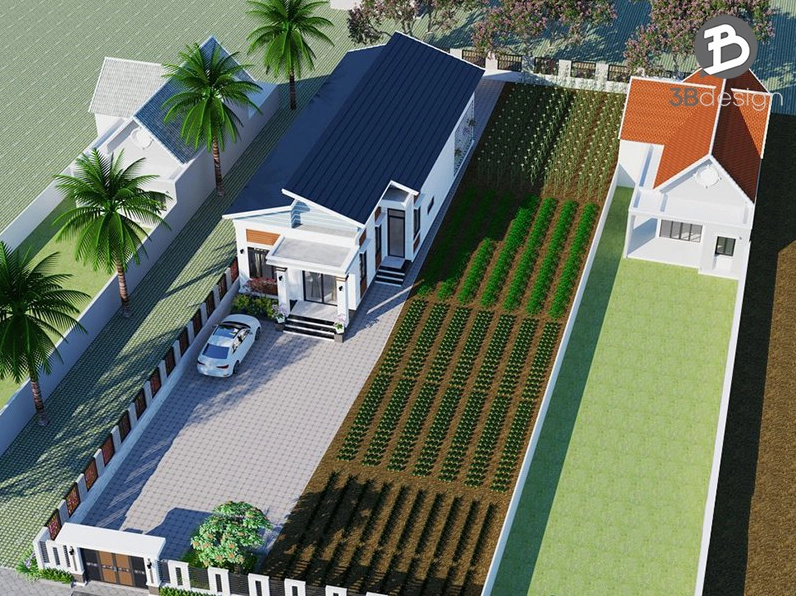 3B Design chuyên thiết kế và thi công trọn gói các mẫu nhà 1 tầng mái Thái thịnh hành nhất
