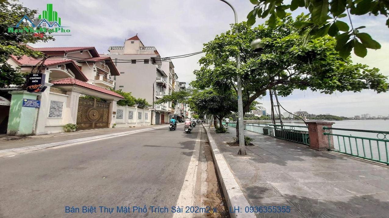 Bán biệt thự mặt phố Trích Sài 202m2 x 5 tầng, mặt tiền 12m, có thang máy hiện đại
