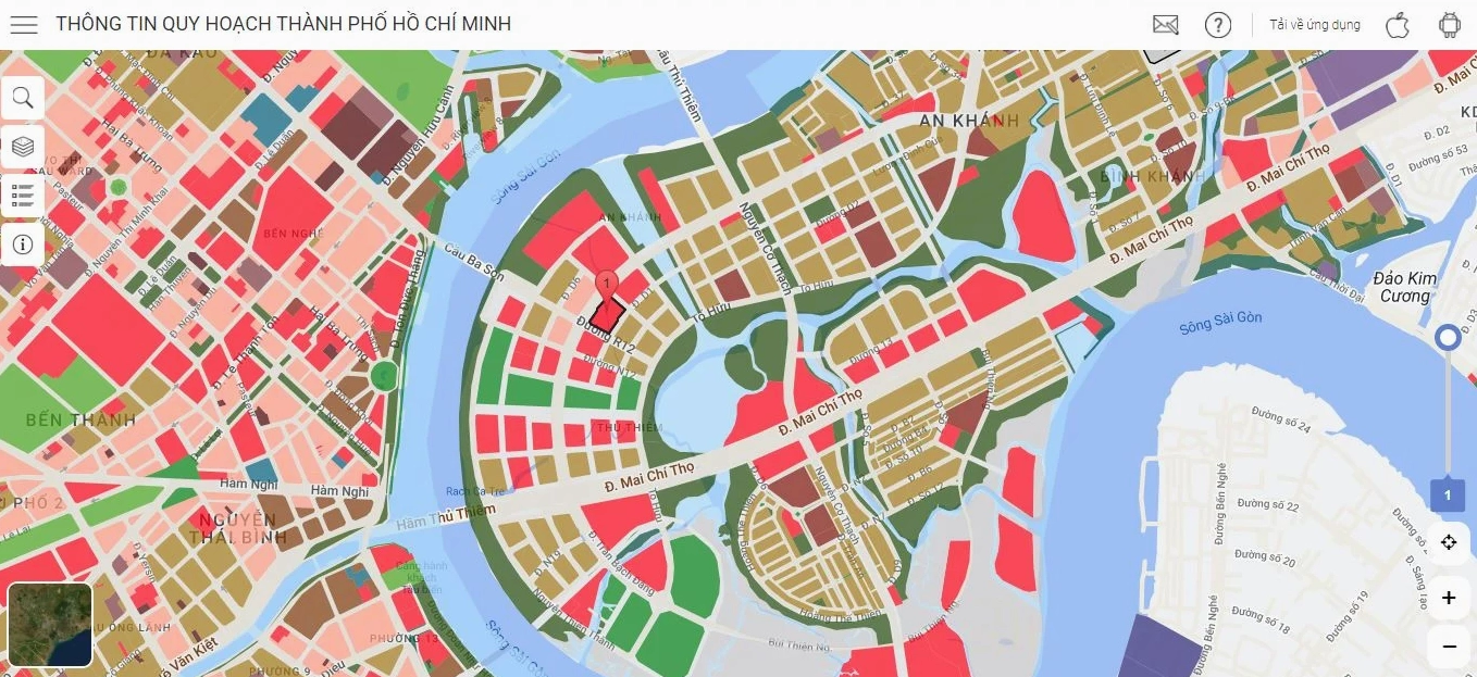 Bản đồ quy hoạch đất đai chi tiết TPHCM