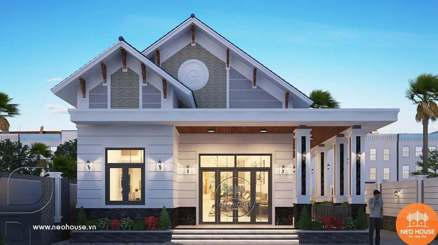 Bản vẽ thiết kế nhà cấp 4 mái Thái