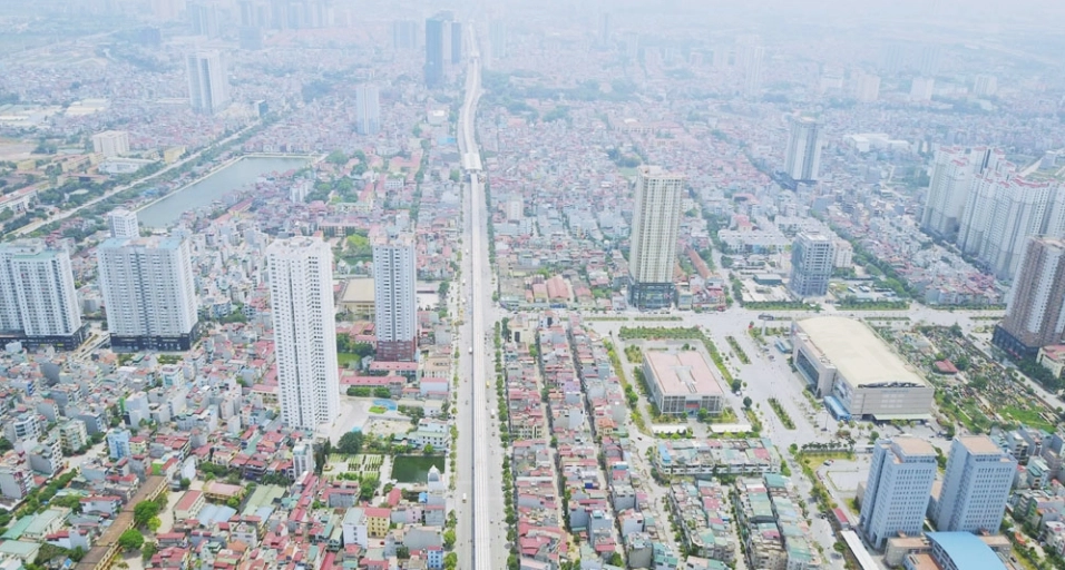 Hình ảnh trên cao quận Hà Đông