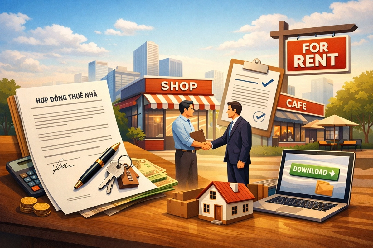 Hợp đồng cho thuê nhà kinh doanh