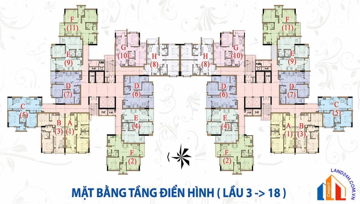 Mặt bằng chung cư Lê Thành Mã Lò