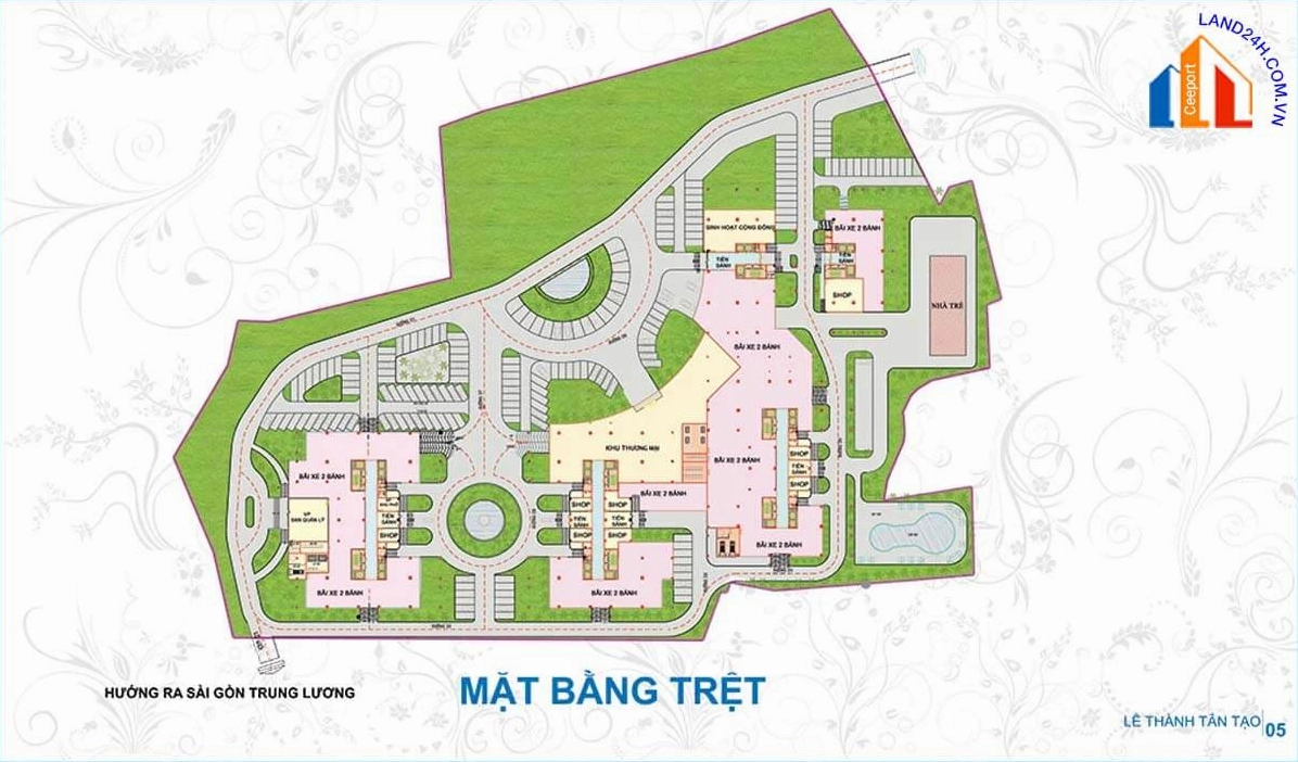 Mặt bằng tổng thể dự án chung cư Lê Thành Tân Tạo