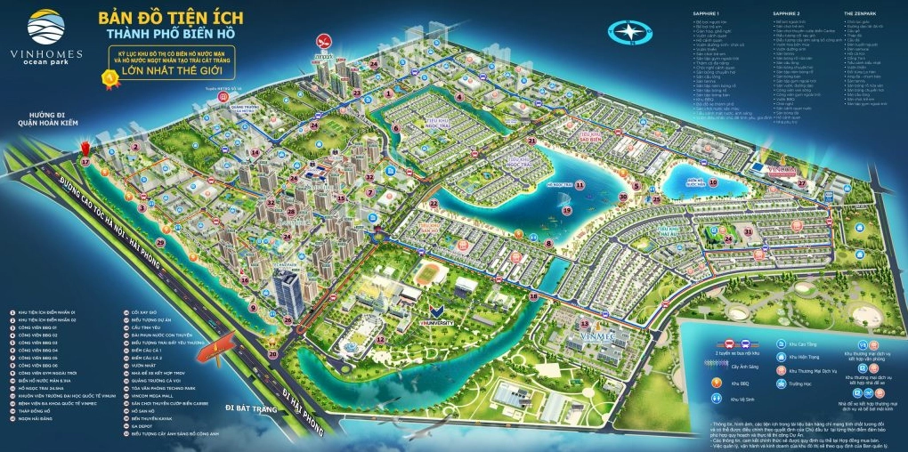 Mặt bằng Vinhomes Ocean Park Gia Lâm