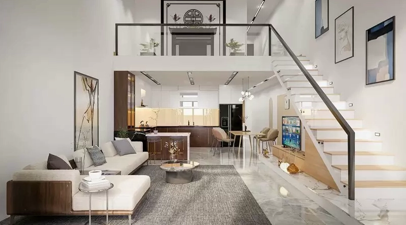 Mẫu nhà gác lửng 3 phòng ngủ với nhiều ưu điểm nổi bật