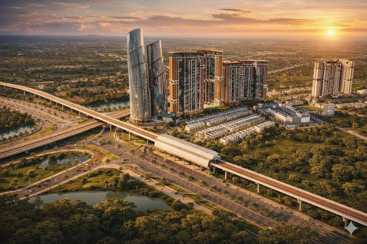 Phối cảnh tổng thể chung cư 4S Linh Đông