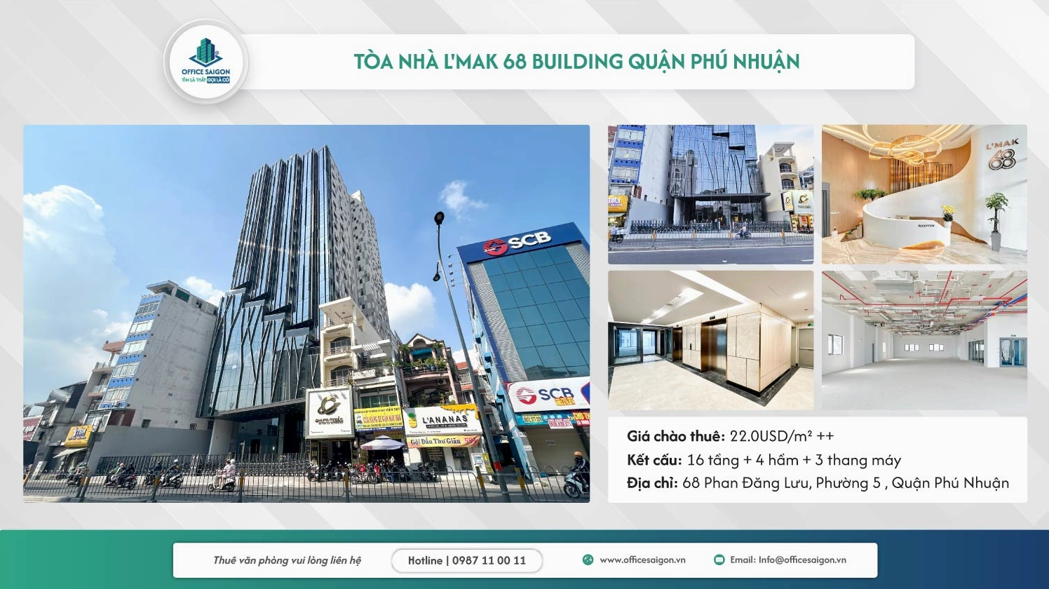 tòa nhà văn phòng L'mak 68 quận phú nhuận