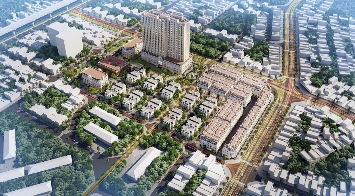 Toàn cảnh dự án nhà ở xã hội Hạ Đình