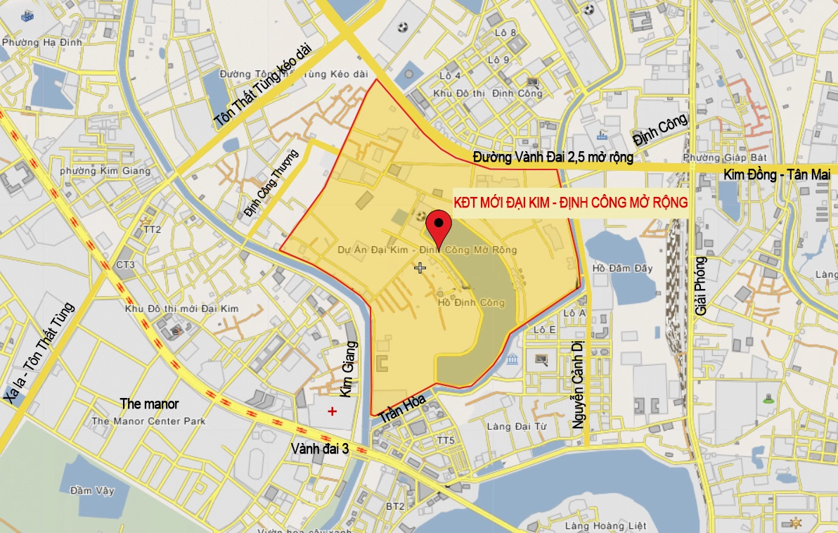 Vị trí đắc địa của Khu đô thị Đại Kim